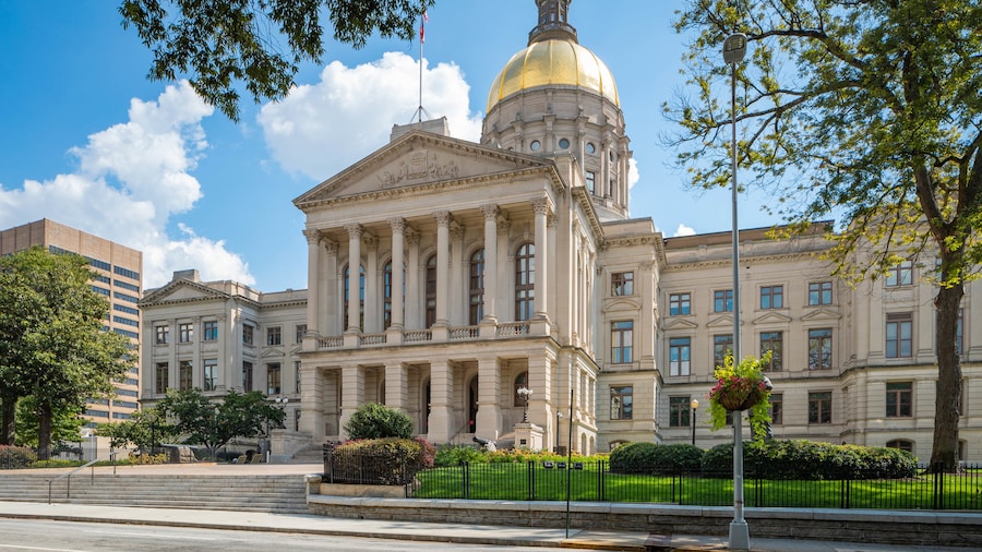 Georgia State Capitol which includes an administrative buidling and heritage architecture