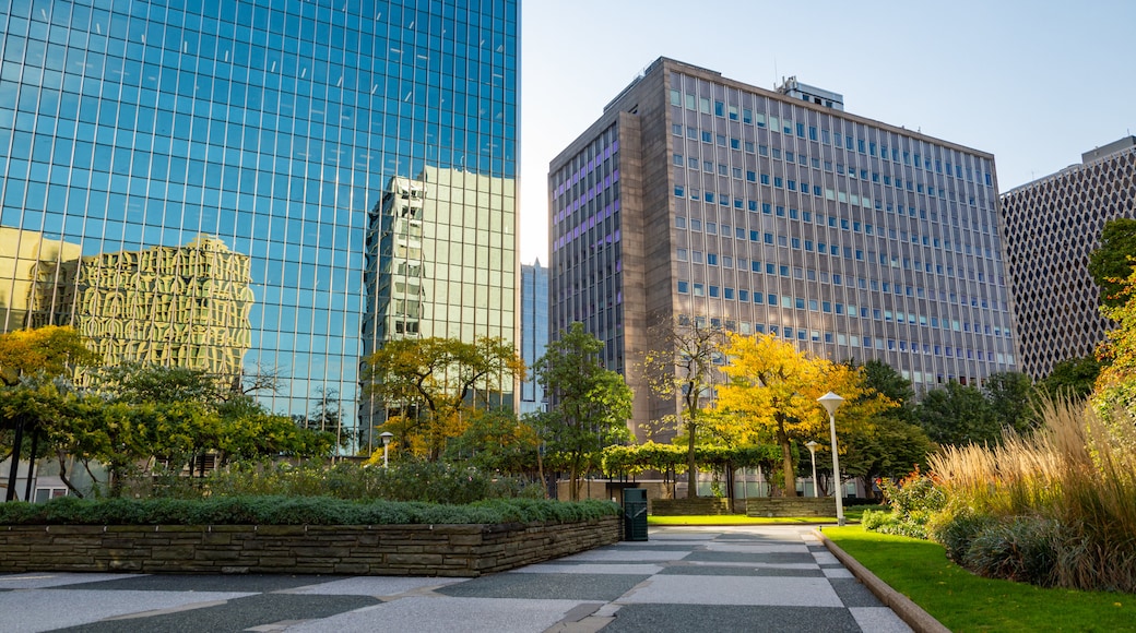 Downtown Pittsburgh featuring a garden and a city