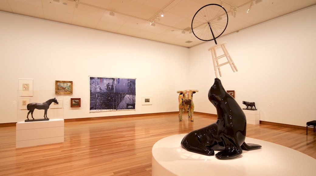 Christchurch Art Gallery featuring art and interior views