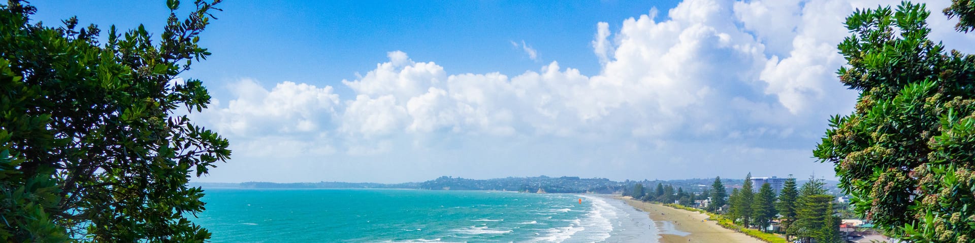 Orewa Beach featuring general coastal views, a beach and landscape views
