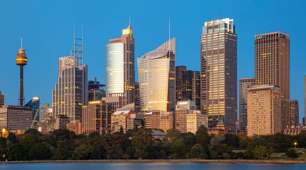 Mrs. Macquarie\'s Chair showing a city