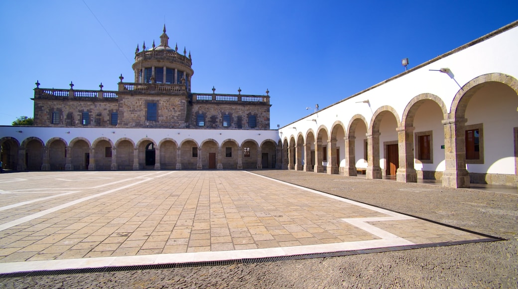 Hospicio Cabanas featuring a square or plaza and heritage architecture