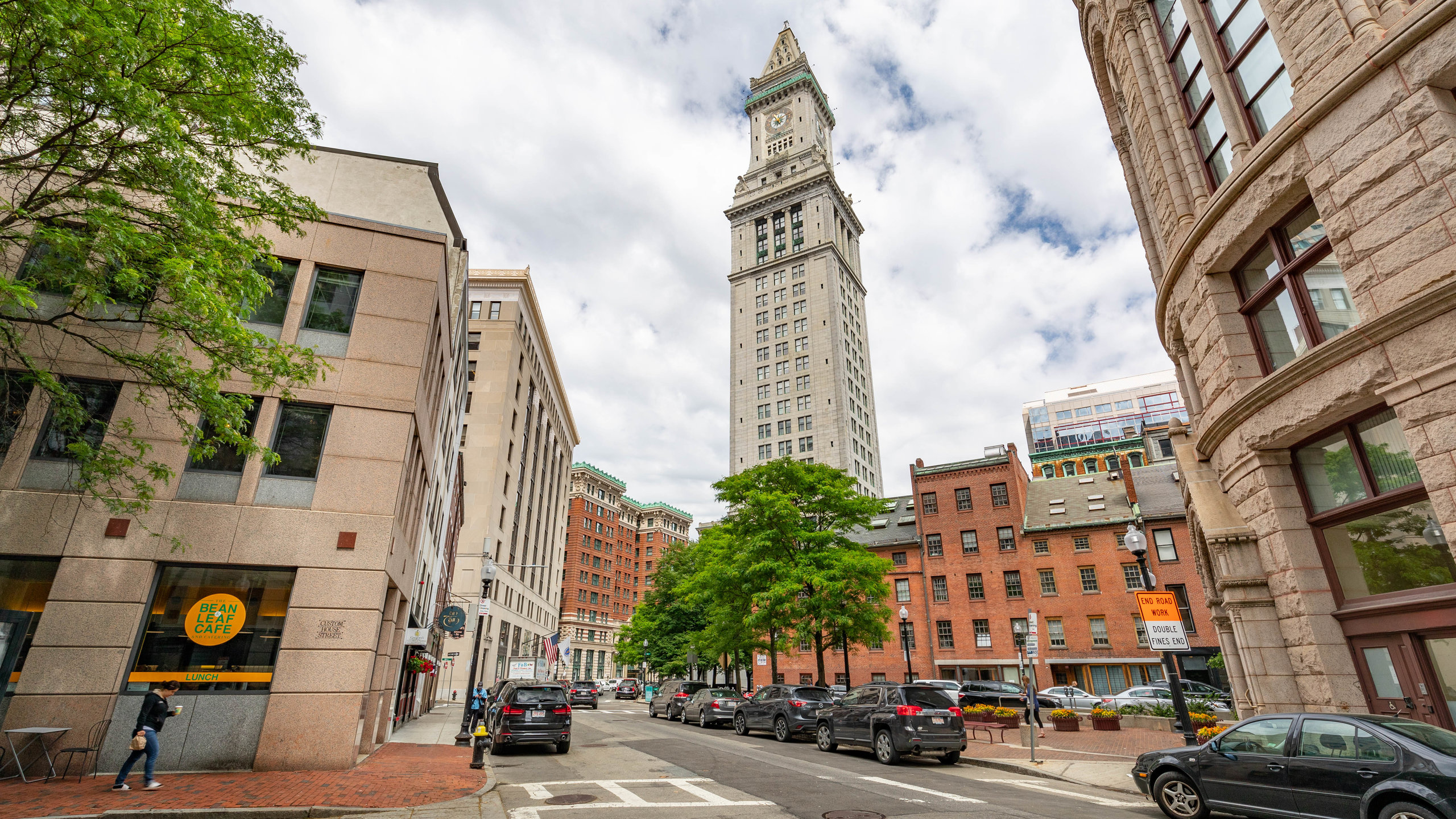 Downtown Boston which includes a high rise building and a city