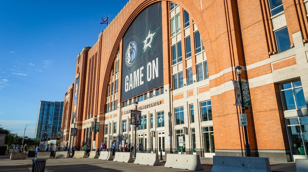 American Airlines Center featuring signage