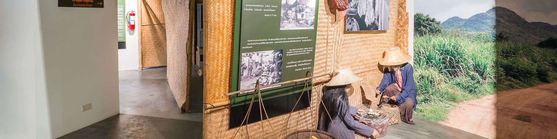 Thailand-Burma Railway Centre showing interior views