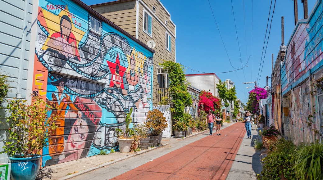 Balmy Alley featuring outdoor art