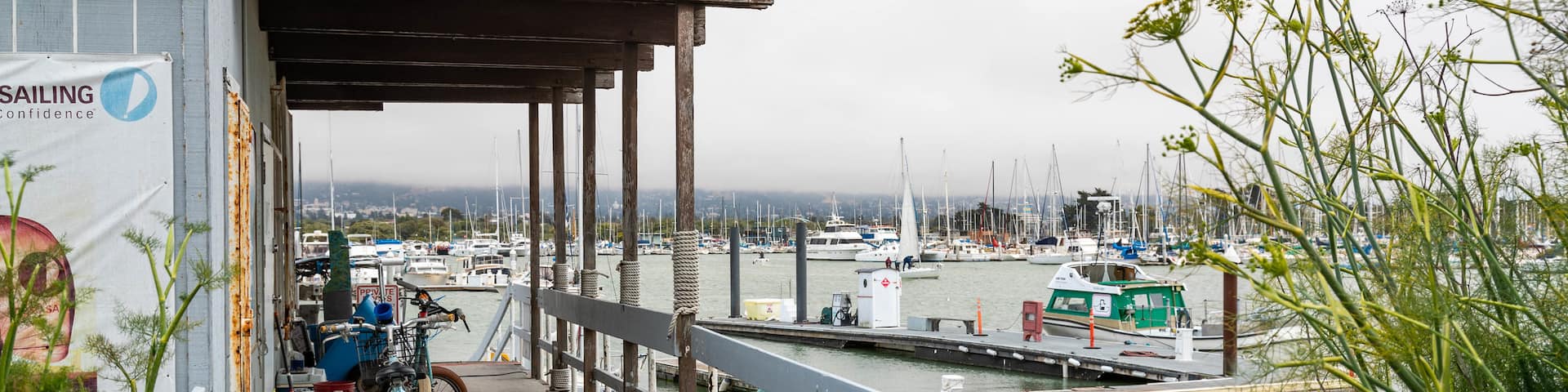 Berkeley Marina featuring a bay or harbor