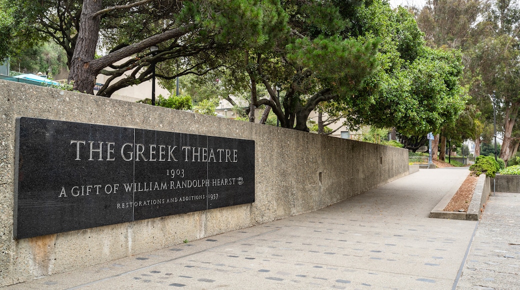 Greek Theater showing signage