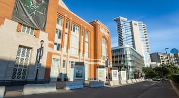 American Airlines Center showing a city