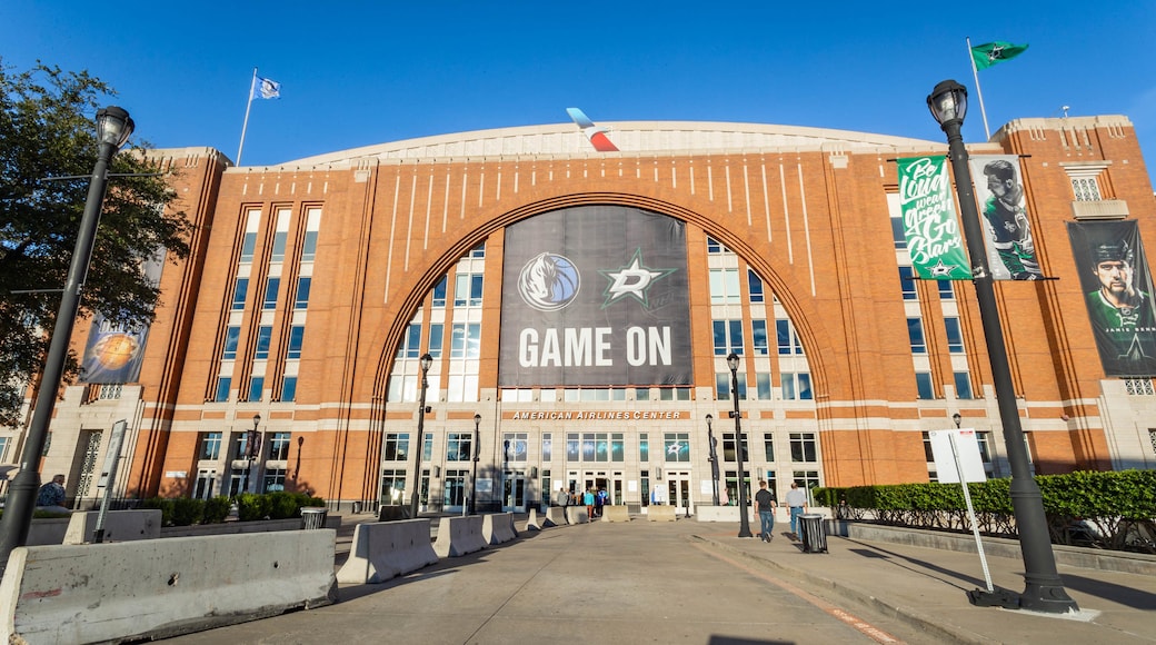 American Airlines Center showing signage