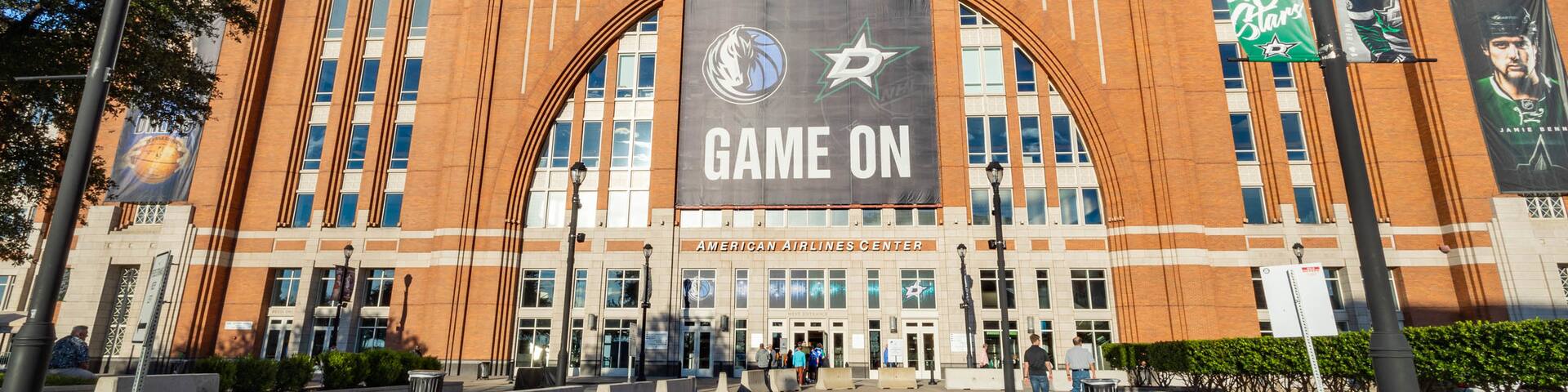 American Airlines Center showing signage