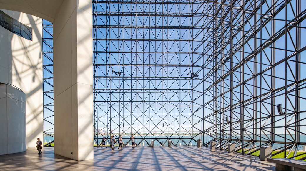 John F Kennedy Presidential Museum Library featuring interior views