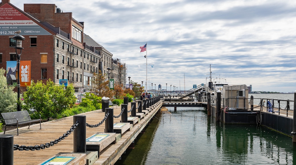 Long Wharf which includes a bay or harbor