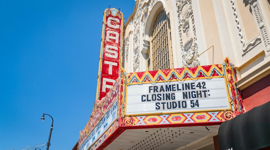 Castro Theatre which includes signage