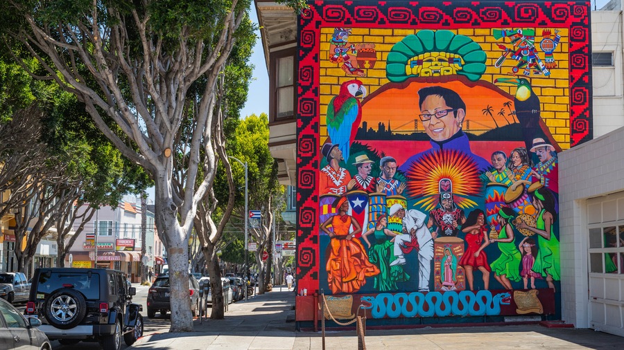 Mission District which includes outdoor art