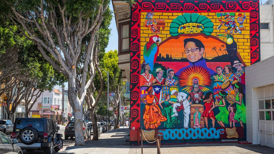 Mission District which includes outdoor art