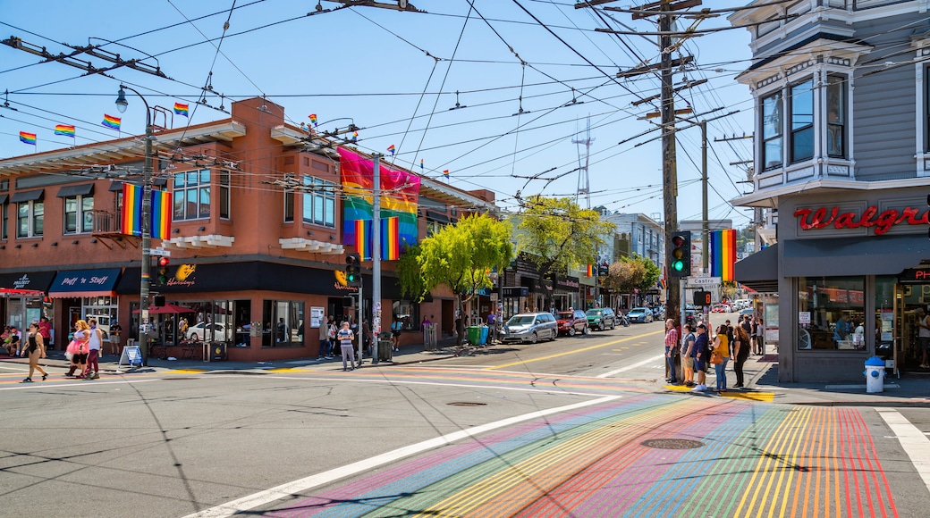 Castro District showing street scenes