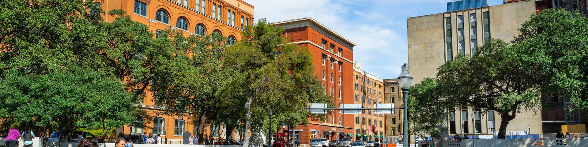 Dealey Plaza which includes a garden as well as a couple
