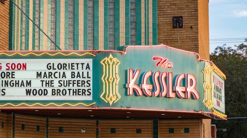 Kessler Theater featuring signage