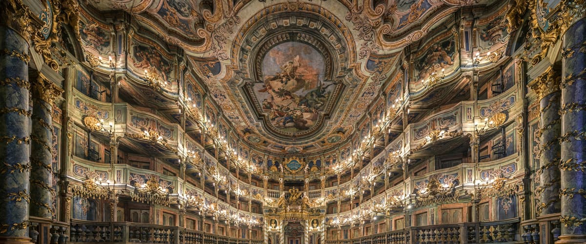 Margrave\'s Opera House featuring theater scenes, heritage elements and interior views