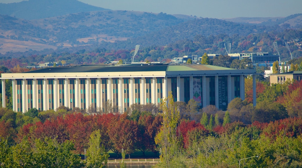 Parkes which includes landscape views and an administrative buidling