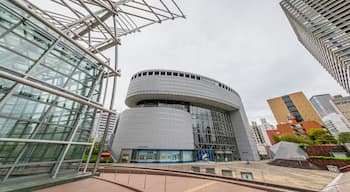 Osaka Science and Technology Museum showing modern architecture