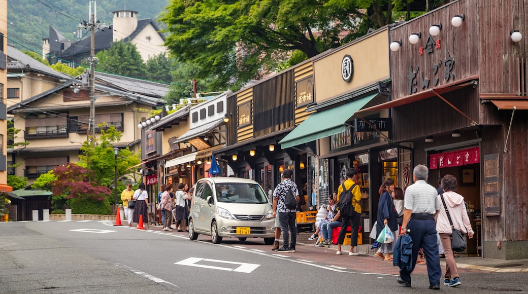 Arima Hot Springs showing street scenes and a small town or village