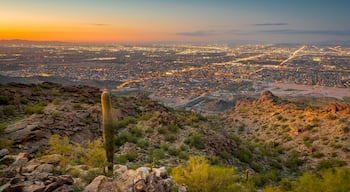 South Mountain Park featuring a city, landscape views and a sunset