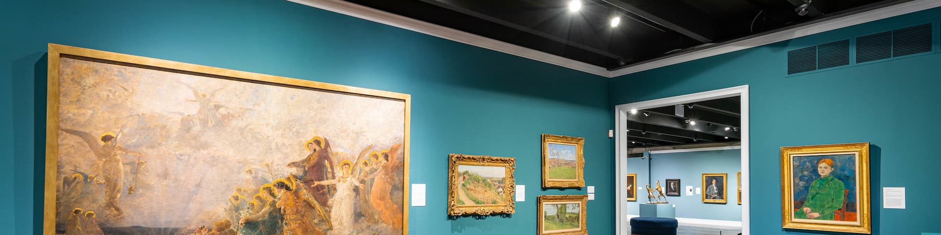 Memphis Brooks Museum of Art which includes interior views and art