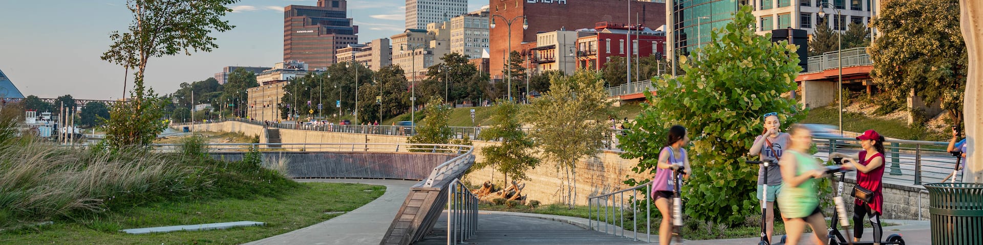 Beale Street Landing as well as a small group of people