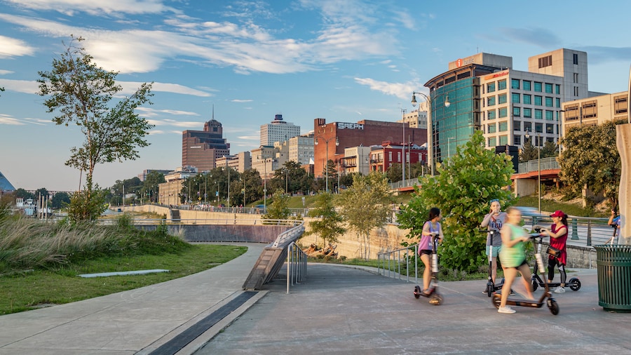 Beale Street Landing as well as a small group of people