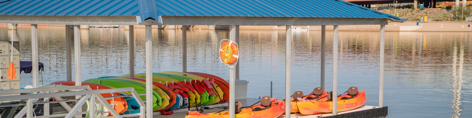 Tempe Beach Park featuring a bay or harbor