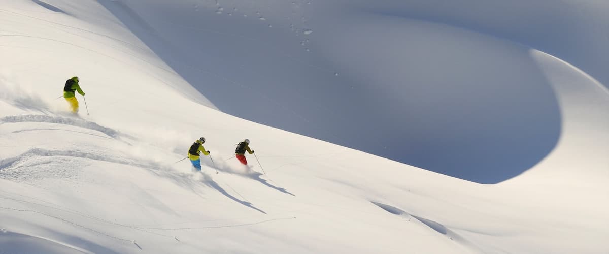 Lech am Arlberg which includes snow skiing and snow as well as a small group of people
