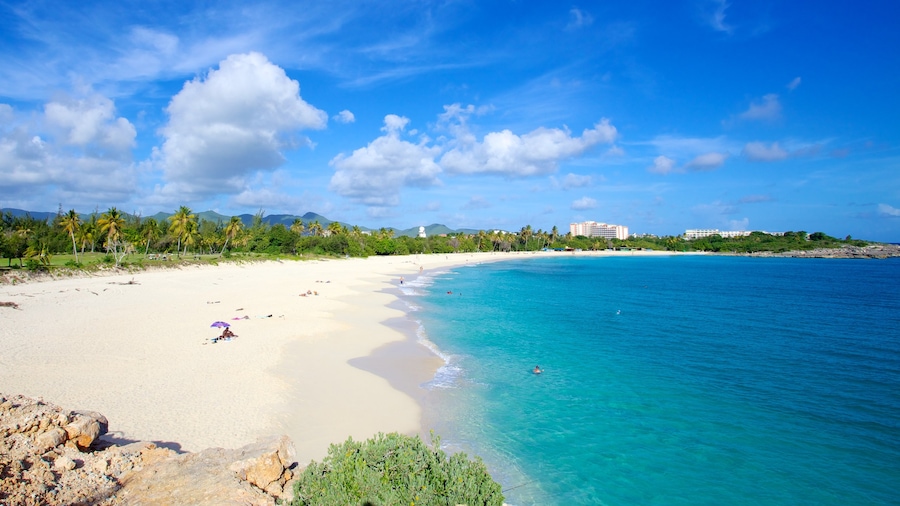 Mullet Beach which includes general coastal views, landscape views and tropical scenes