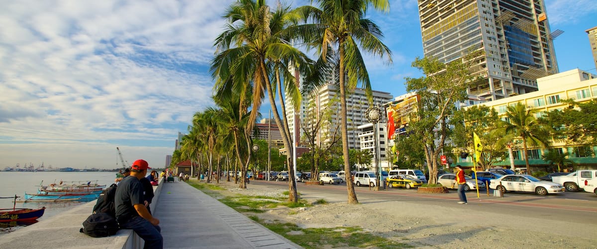 Manila which includes street scenes, a city and tropical scenes