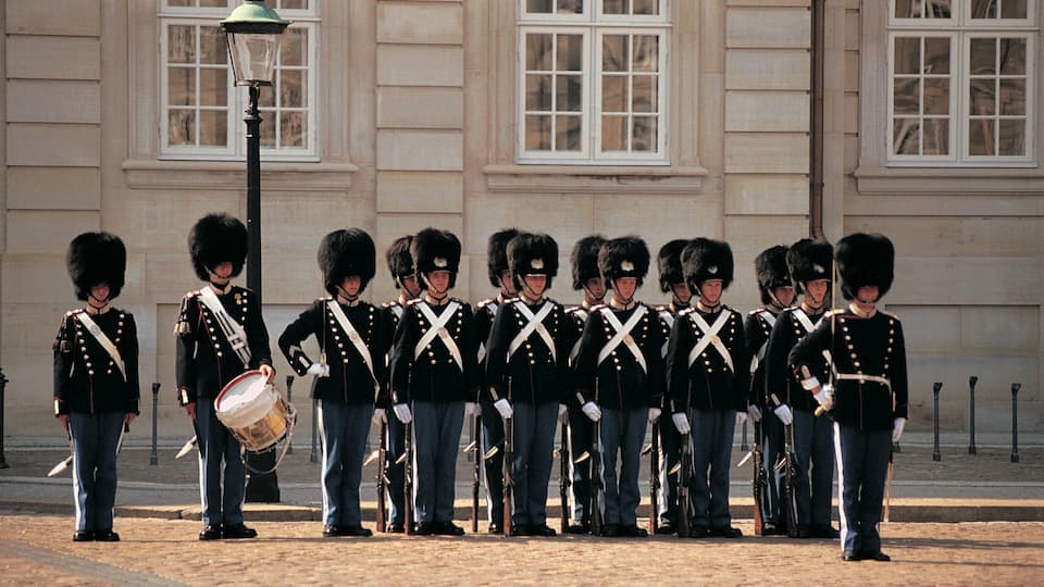 Copenhagen featuring a square or plaza, a city and street performance