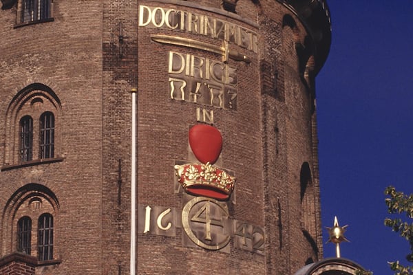 Round Tower which includes signage, heritage architecture and an administrative building