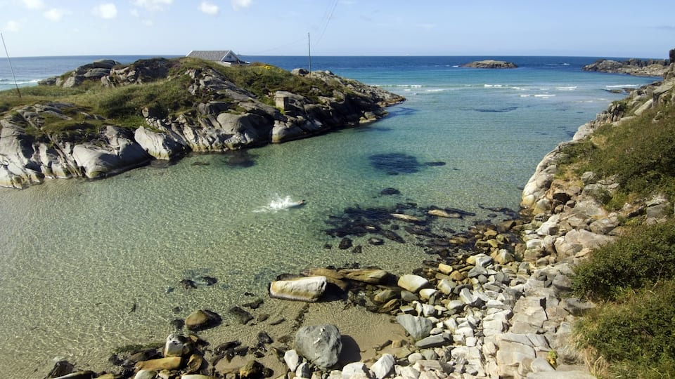 Stavanger which includes general coastal views, rugged coastline and landscape views