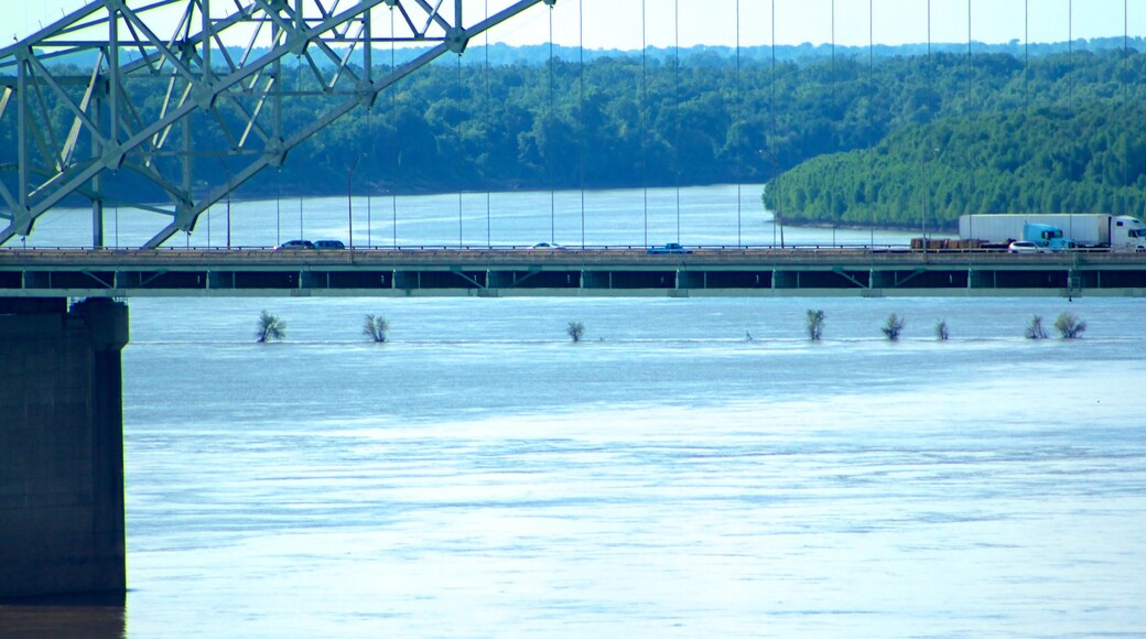 Memphis featuring a river or creek and a bridge