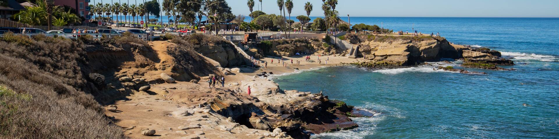 Ellen Browning Scripps Park featuring rocky coastline and general coastal views