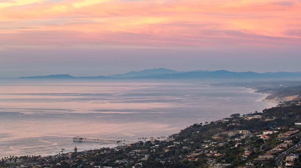 Mount Soledad featuring general coastal views, a coastal town and landscape views