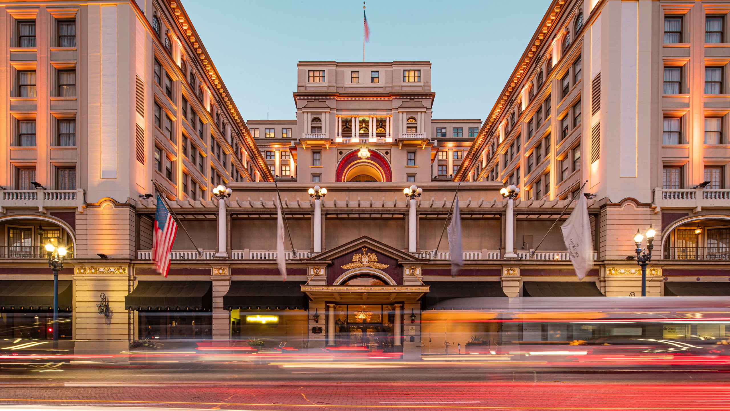 US Grant Hotel featuring night scenes