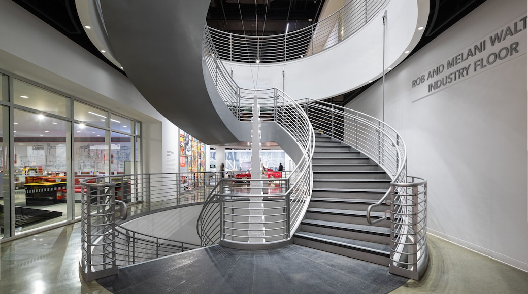 Petersen Automotive Museum which includes interior views