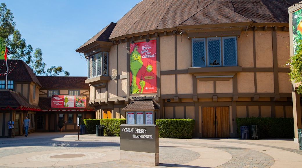 Old Globe Theater featuring signage