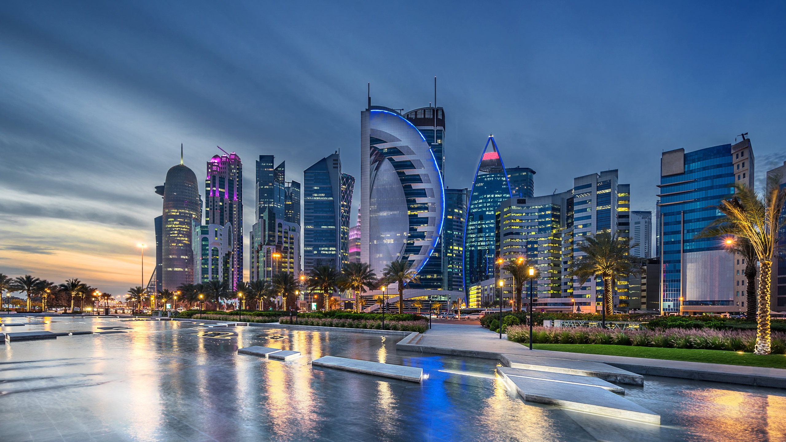 Stretching for miles in front of Doha’s skyline, this quiet promenade is a great place to take a peaceful stroll or a morning jog.