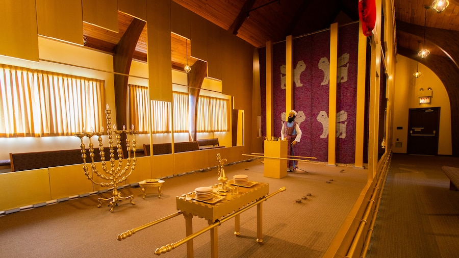 Biblical Tabernacle Reproduction showing interior views