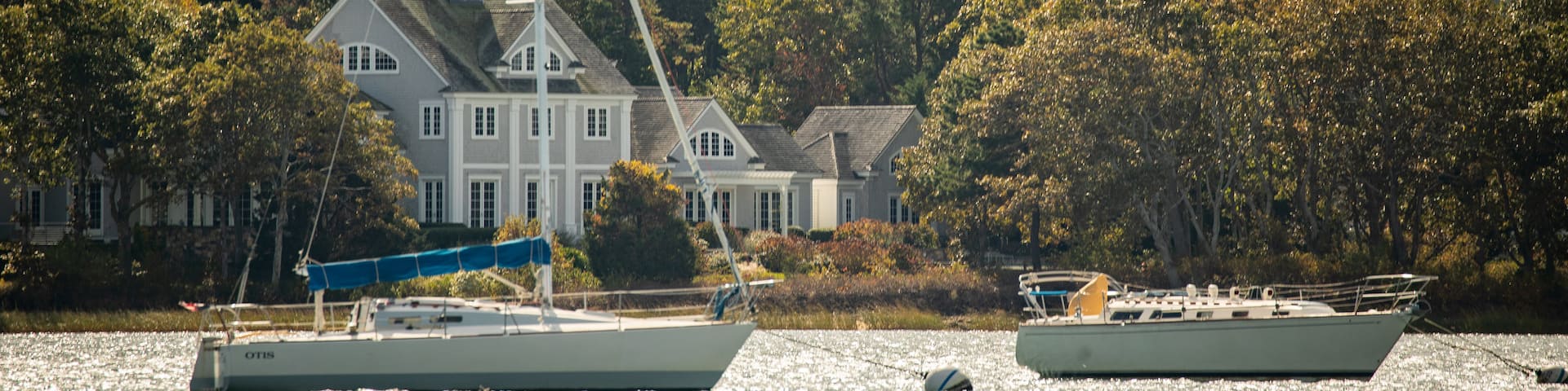 Osterville featuring a bay or harbor and a coastal town