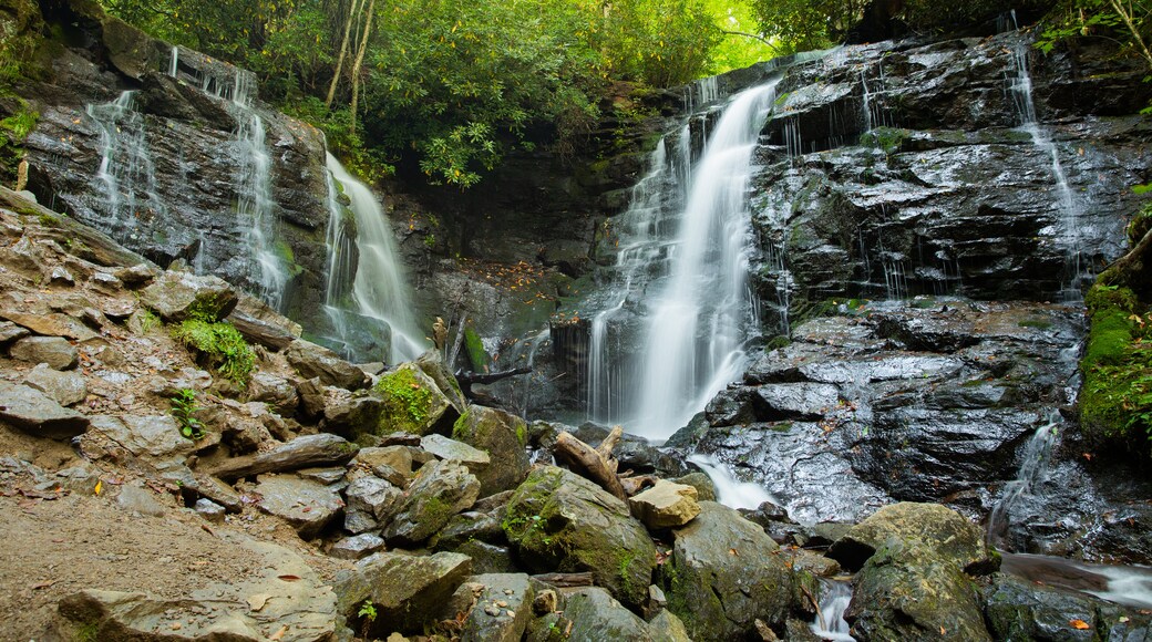 Soco Falls showing a waterfall