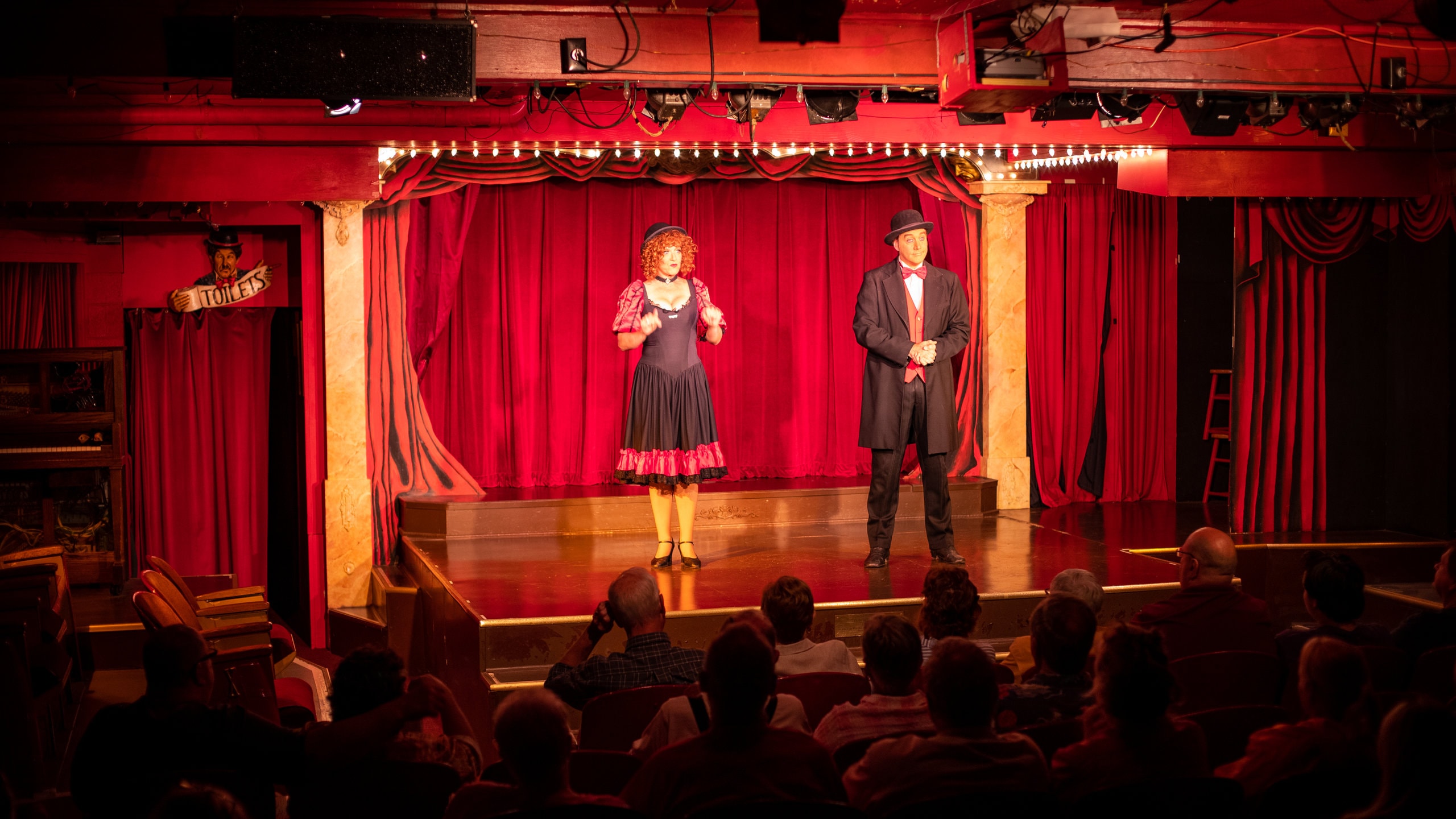 Sweet Fanny Adams Theatre which includes theater scenes, performance art and interior views