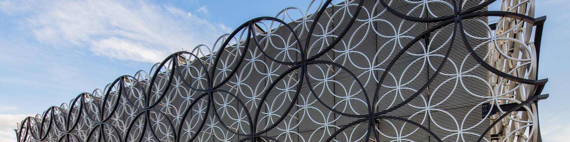 Library of Birmingham which includes outdoor art